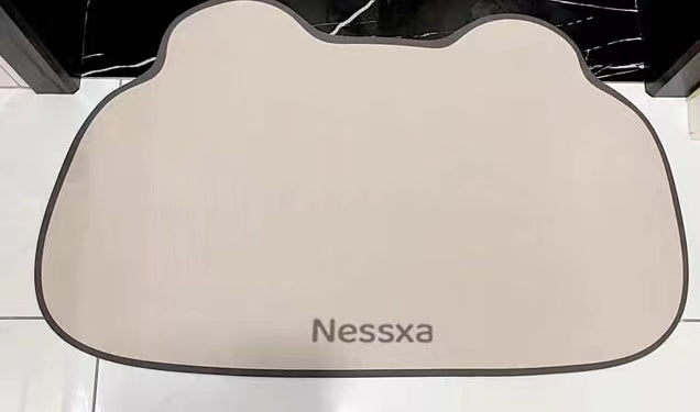 Nessxa Bathroom mats - Non Slip, Quick Dry, Stain Resistant Bath Mat Rug for Bathroom Floor - Easy Care Shower Rug for Outside Bathtub - 17"x27" Grey