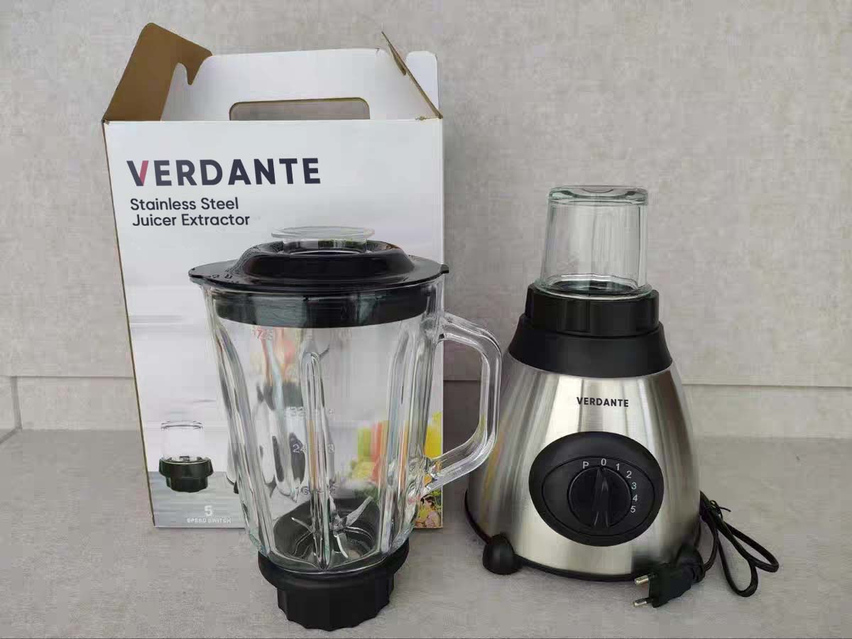 Verdante Cold Press Juicer, Juicers Machines Electrical Juice Extractors for Fruit,Easy to Clean, Large Auger, Triple Strainers, Silver